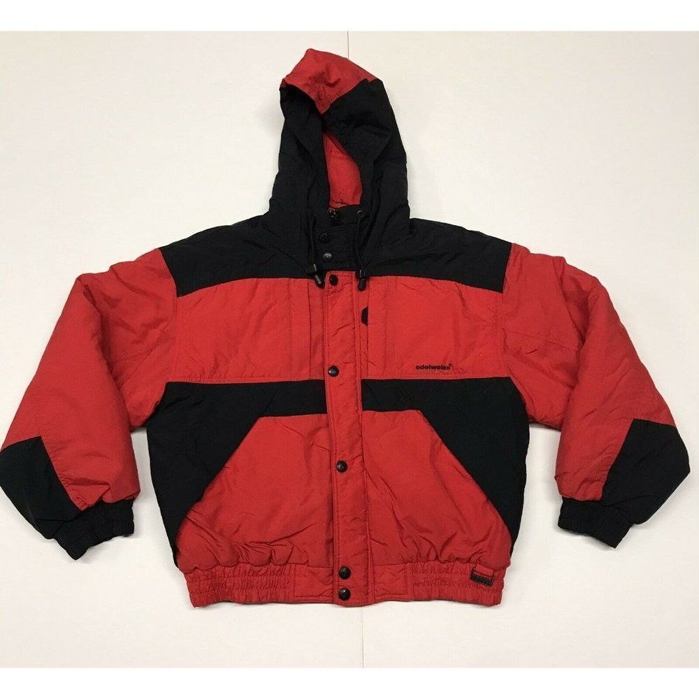 Edelweiss Black And Red Kids Youth Ski Snow Jacket Junior Size Large